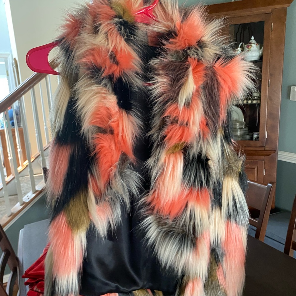 Colorful faux vest